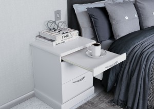Bedside Table With Drawer And Mug