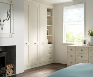 Hinged Ivory Wardrobe Design - RB