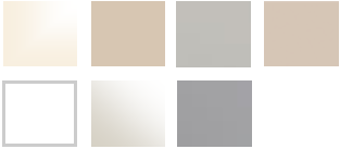 Available colour swatches for Lustro