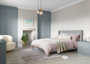 Croft Storm Blue Bedroom - View 01
