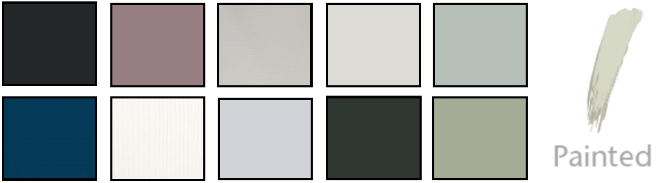Available colour swatches for Milton