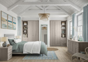 Hallaton bedroom design with fitted wardrobe