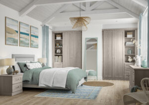 Hallaton modern bedroom with storage options