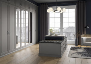 Foxton dust grey bedroom wardrobe with modern design