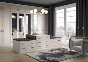 Foxton matt cashmere bedroom wardrobe and storage solution